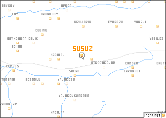 map of Susuz