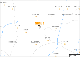 map of Susuz