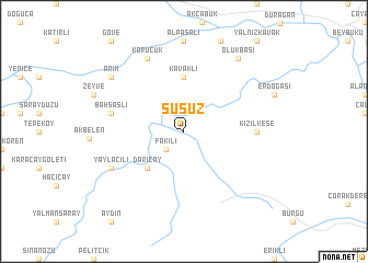 map of Susuz