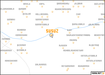 map of Sūsūz