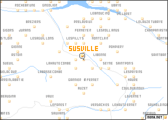 map of Susville