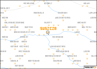 map of Suszcza