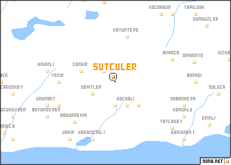 map of Sütçüler