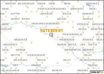 map of Suté Břehy