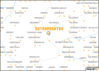 map of Sūteh Poshteh