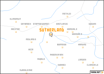 map of Sutherland