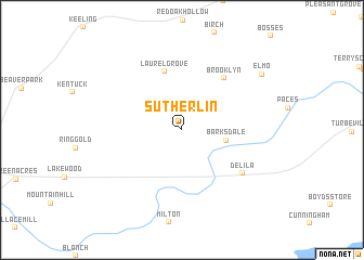 map of Sutherlin