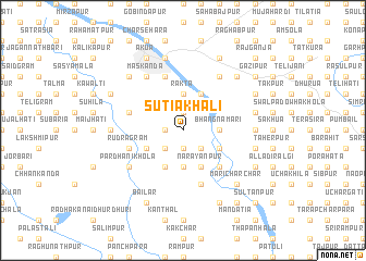 map of Sutiākhāli