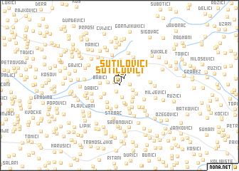 map of Šutilovići