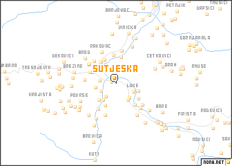 map of Sutjeska