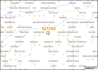 map of Sutków