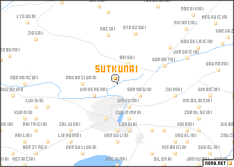 map of Sutkūnai