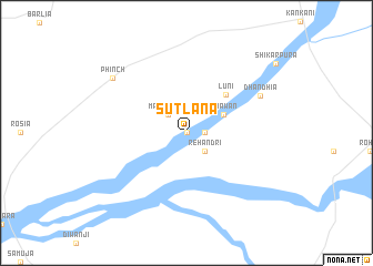 map of Sutlāna