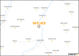 map of Sütlüce