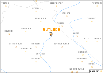 map of Sütlüce