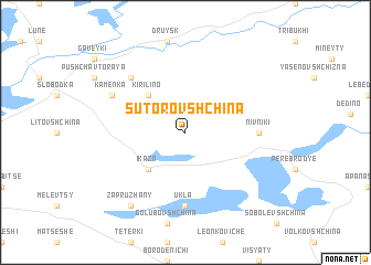 map of Sutorovshchina