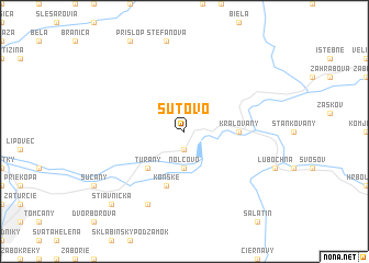 map of Šútovo