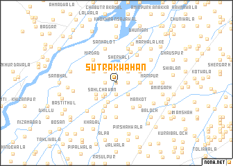 map of Sūtrakwāhan