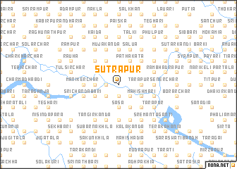 map of Sutrāpur