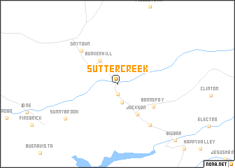 map of Sutter Creek