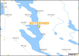 map of Sutterviken