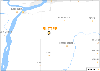 map of Sutter