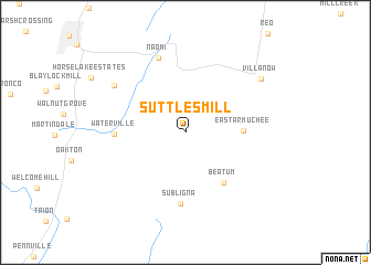 map of Suttles Mill