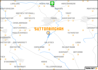 map of Sutton Bingham