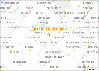 map of Sutton Courtenay