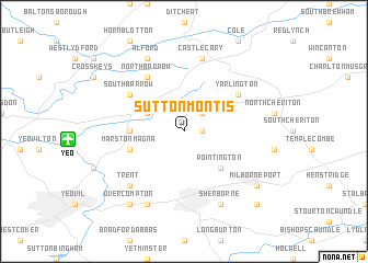 map of Sutton Montis