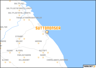 map of Sutton on Sea