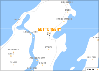 map of Suttons Bay