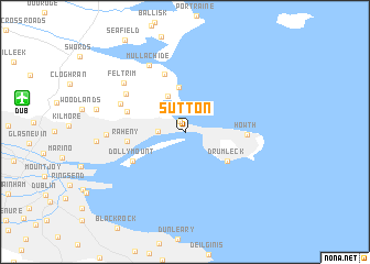 Sutton (Ireland) map - nona.net