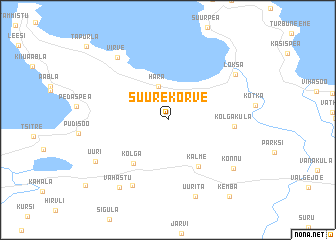 map of Suurekõrve