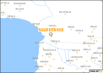 map of Suure-Rakke