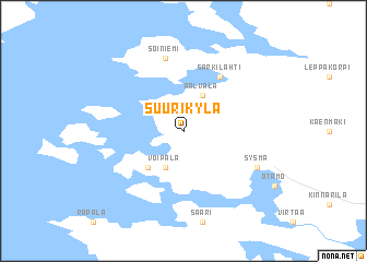 map of Suurikylä