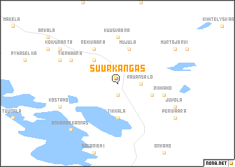 map of Suurkangas