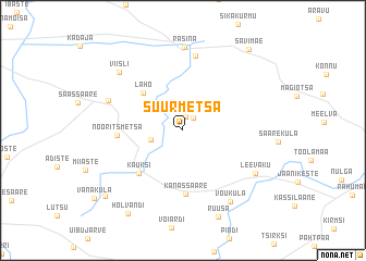 map of Suurmetsa
