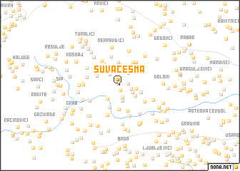 map of Suva Česma