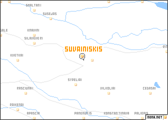 map of Suvainiškis