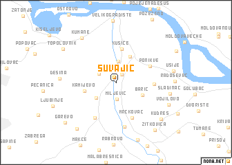 map of Šuvajić