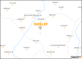 map of Süveler