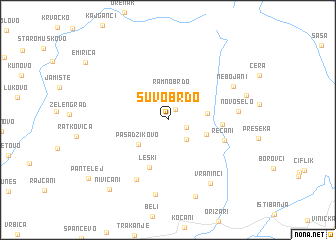 map of Suvo Brdo