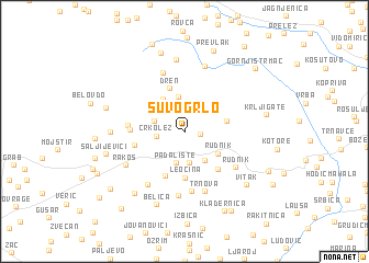 map of Suvo Grlo