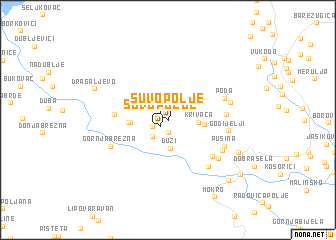 map of Suvo Polje