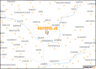 map of Suvo Polje