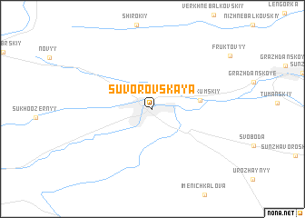 map of Suvorovskaya