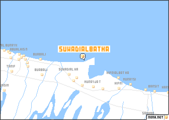 map of Suwādī al Baţḩāʼ