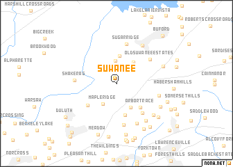 map of Suwanee