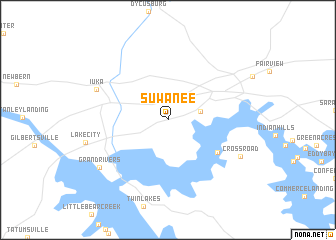 map of Suwanee